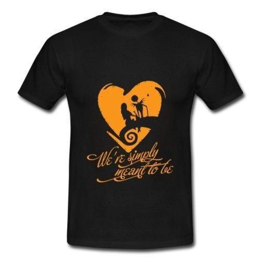 Men Casual T Shirt Summer Fashion Short Sleeve Cotton Tops Nightmare Before Christmas Print Tee