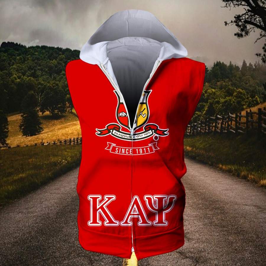 Kappa Alpha Psi Sleeveless Zip Hoodie 05062020 – TXTrend Shop