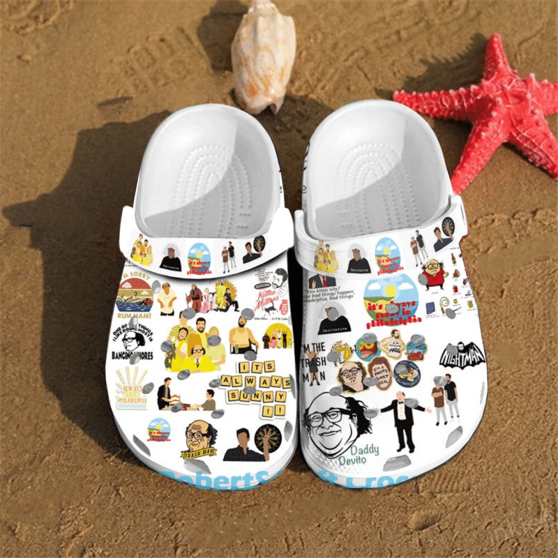 It’S Always Sunny In Philadelphia Crocss Crocband Clogs, Comfy Footwear, Shoes