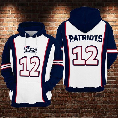 New England Patriots 25 Unisex 3D Hoodie Gift For Fans