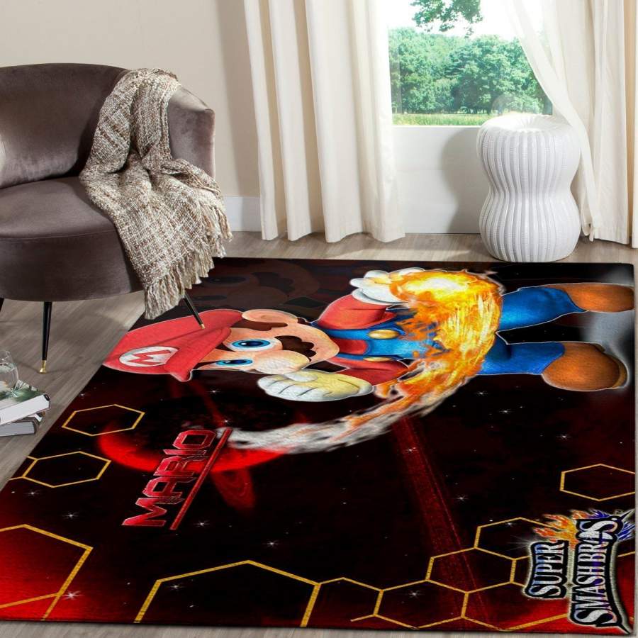 Super Mario Area Rug Nintendo Video Game GFD 19120610