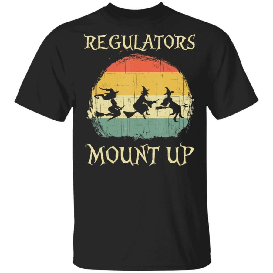 Vintage Regulators Mount Up Funny Halloween Witch Men Women Coffee Mug Unisex Men Women Tshirt