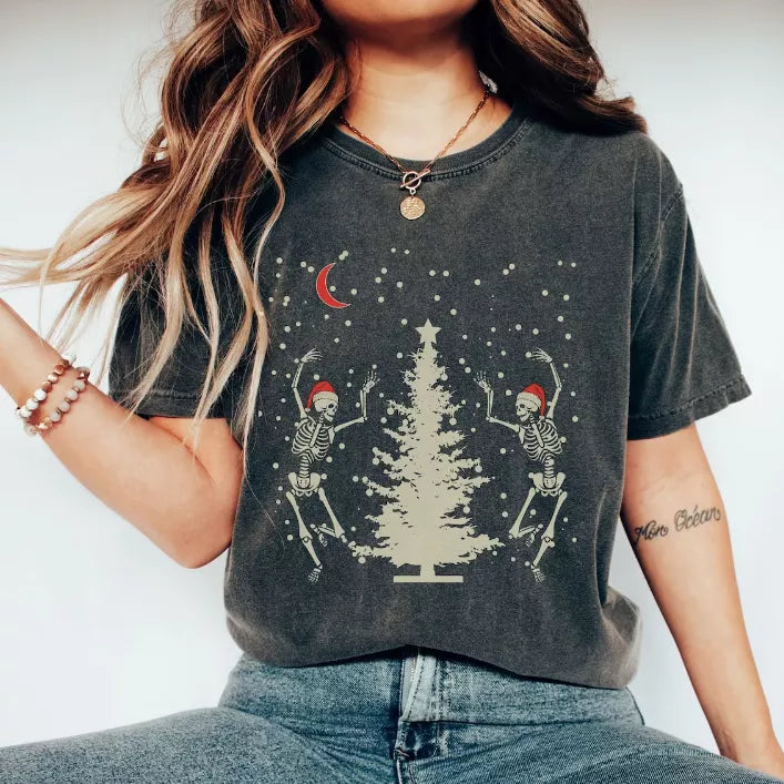 Christmas Skeleton Shirt, Christmas Sweatshirt, Christmas Shirt, Christmas Sweatshirt Cute, Christmas Winter Sweatshirt