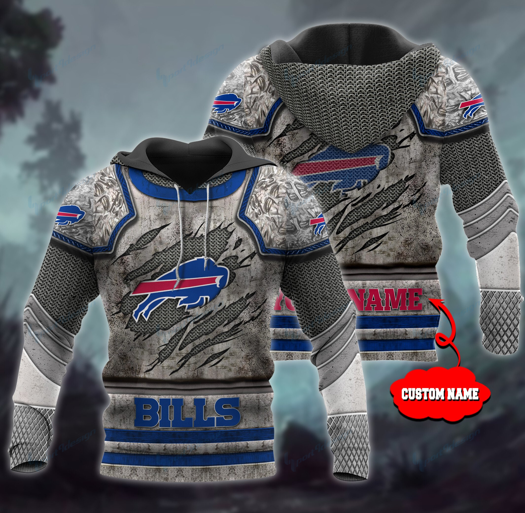 Buffalo Bills Personalized All Over Printed 592