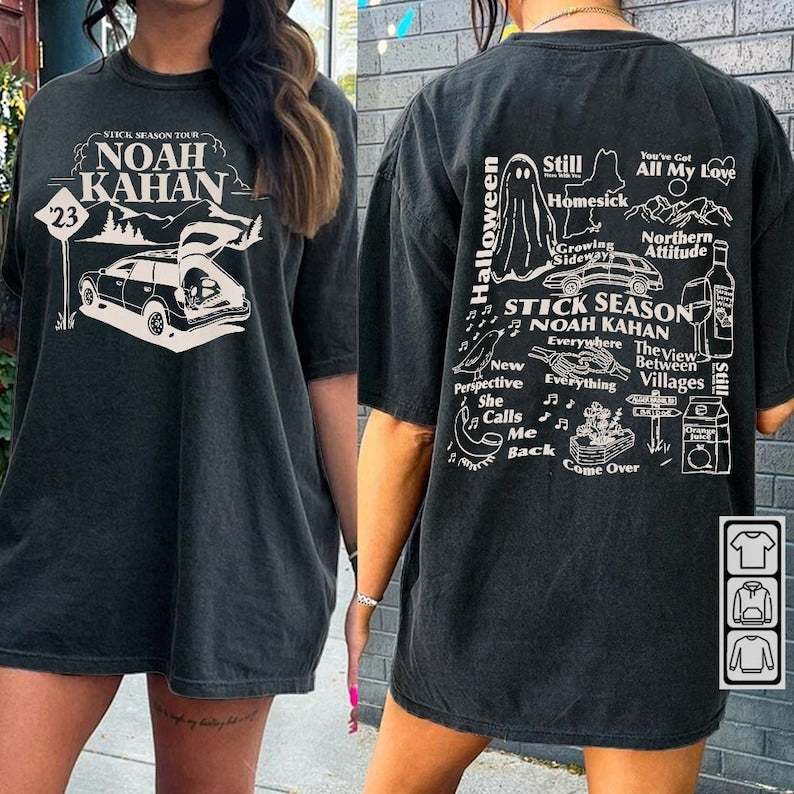 Noah Kahan Music 2Side Shirt K3, Season Summer Tour 2023 Sweatshirt, Noah Kahan Vintage Retro Music Unisex Gift Bootleg Hoodie