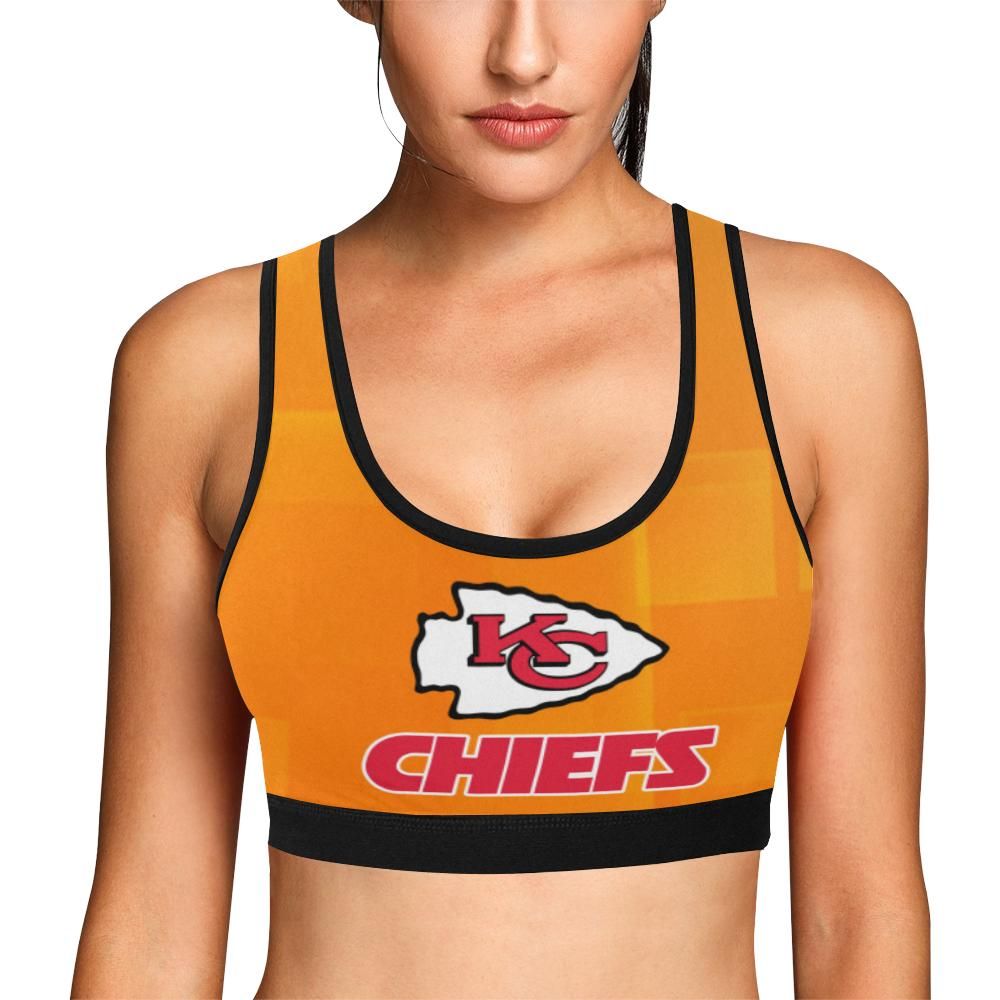 Kansas City Chiefs Women’s All Over Print Sports Bra Women’s All Over Print Sports Bra