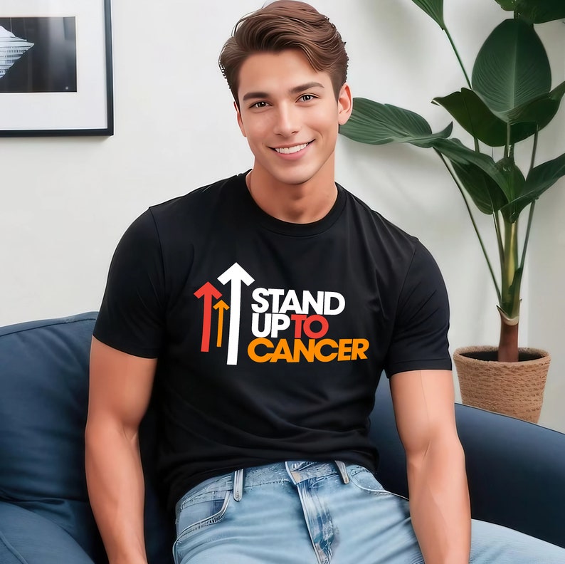 Stand Up To Cancer T Shirt, Unisex Crewneck T-Shirt, Graphic Tee, Funny Shirt