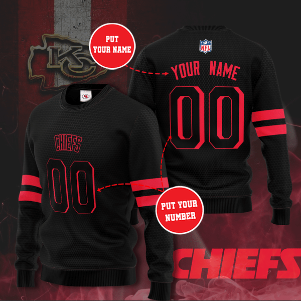 Personalized Kansas City Chiefs Football Team All Over Print 3D Sweatshirt-Tph