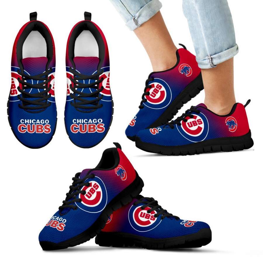 Colorful Unofficial Chicago Cubs Sneakers