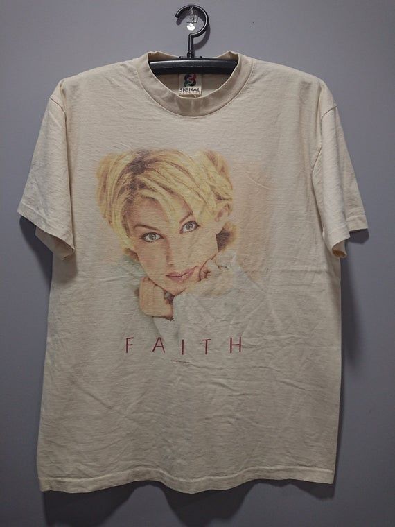 Vintage 1998 Faith Hill Tour Shirt Country Pop White Egg Shell Shirt