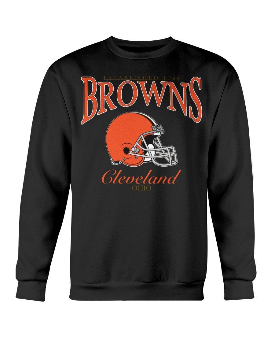 Cleveland Browns Sweashirt 1995 Vintage Large Helmet Graphic Sweatshirt 210913