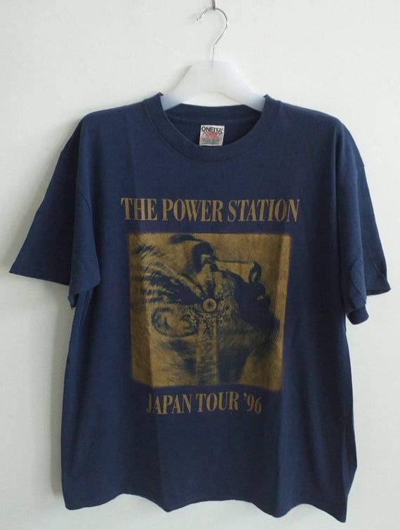 The Power Station Vintage 90S Living In Fear Japan 1996 Tour Shirt