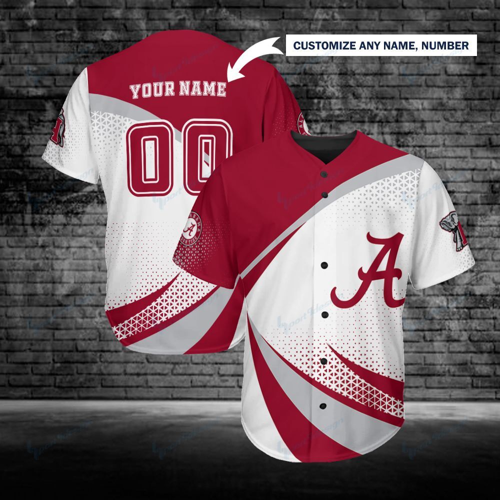 Alabama Crimson Tide Personalized Baseball Jersey 247