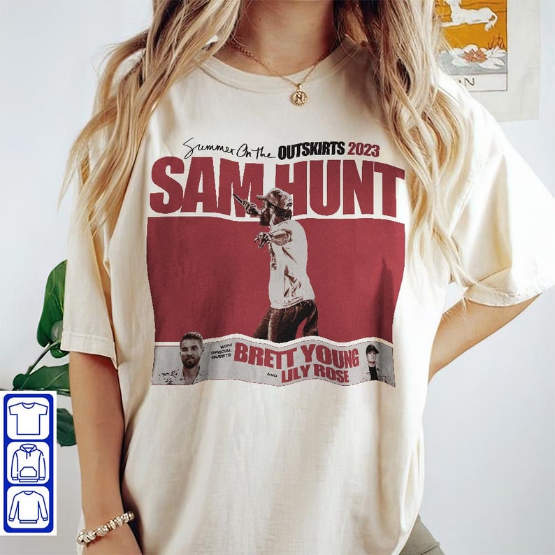 Sam Hunt Shirt, Sam Hunt Music Tour Shirt, Sam Hunt Tour 2023 Shirt, Outskirts Tour 2023 Fan Shirt