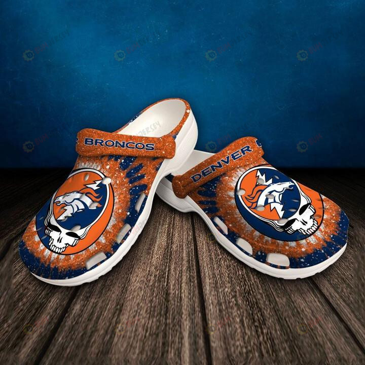 Denver Broncos Orange Blue Crocband Crocs Clogs – Aop Clog