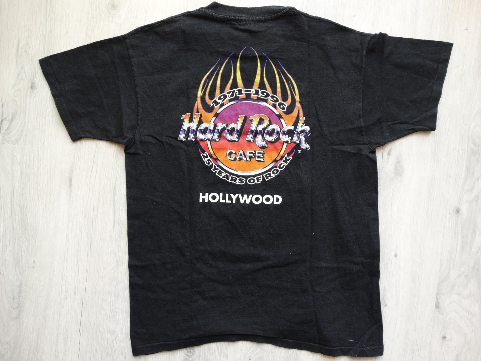 Vintage Hard Rock Cafe Hollywood 1971-1996 Shirt 25 Years Of Rock Shirt L