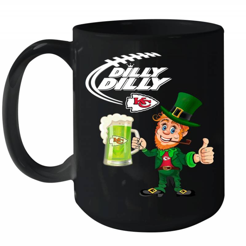 Kansas City Chiefs Dilly Dilly Saint Patrick Day Ceramic Mug 15oz