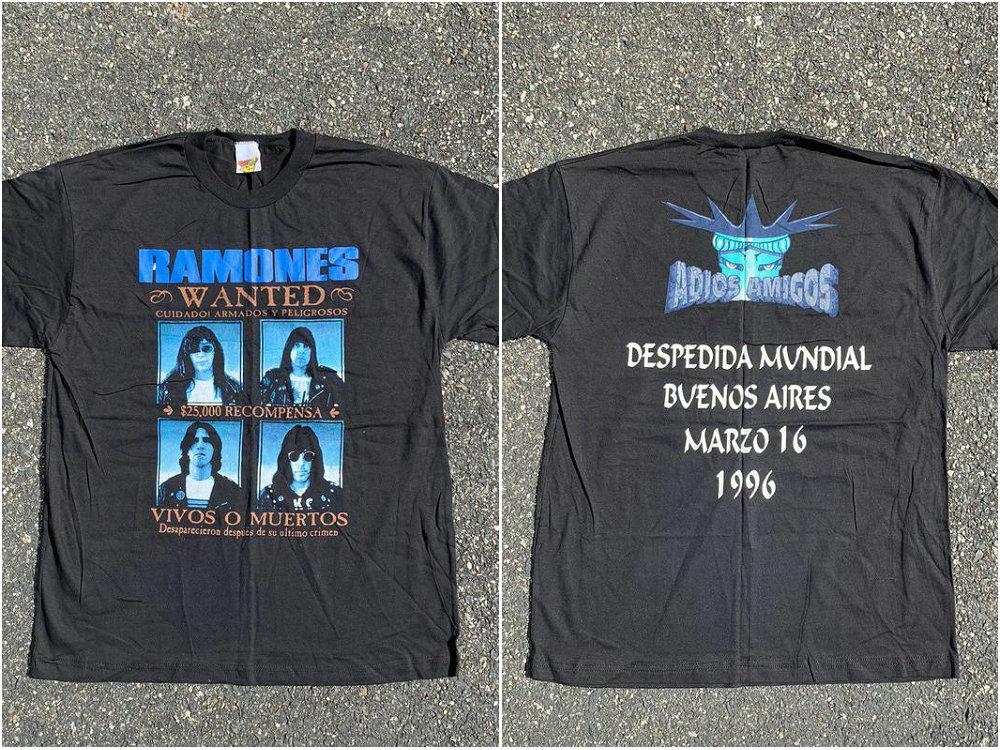 1996 Ramones ¡°The Final Tour¡± T-shirt Vintage black print t shirt