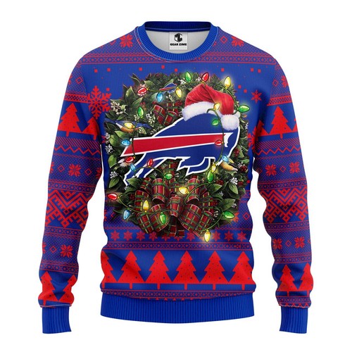 Buffalo Bills Christmas Gift For Fan Ugly Wool Sweater Christmas V2