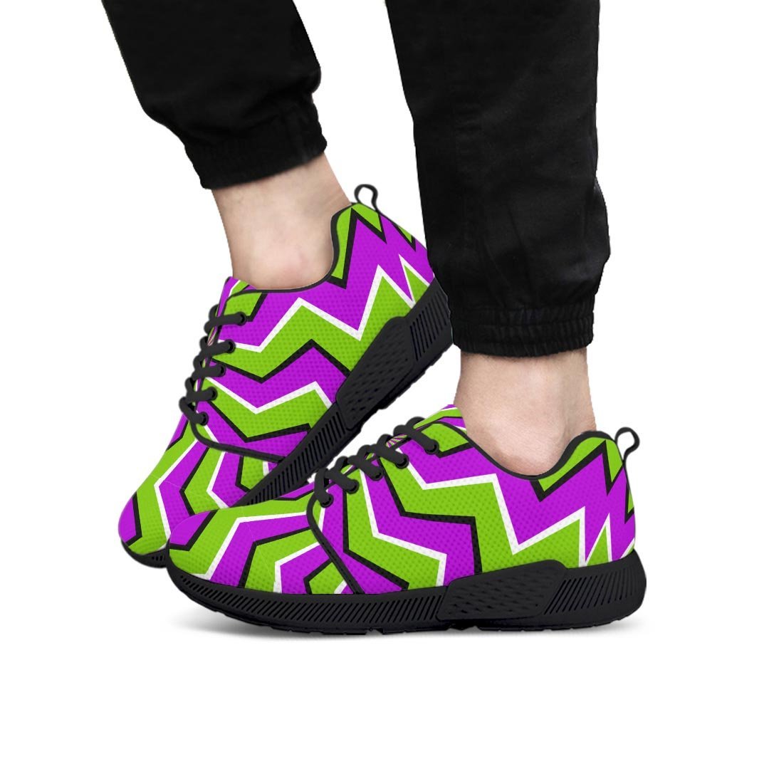 Zigzag Optical Illusion Men’S Athletic Shoes