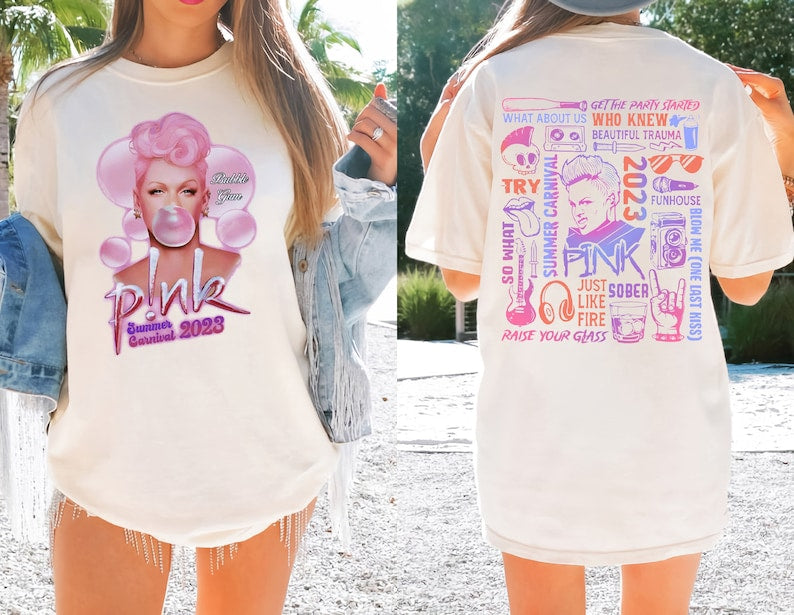 P!Nk Summer Carnival 2023 Tour Shirt, Trustfall Album Shirt, Pink Tour Shirt, Pink Fan Lovers Shirt, Music Tour Shirt