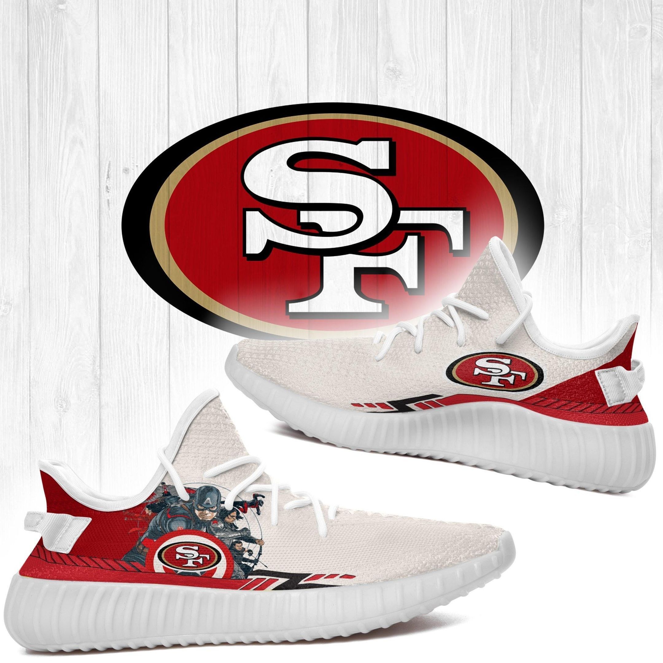 Superheroes-San Francisco 49Ers Nfl  Boost 350 V2 Shoes Custom  2020