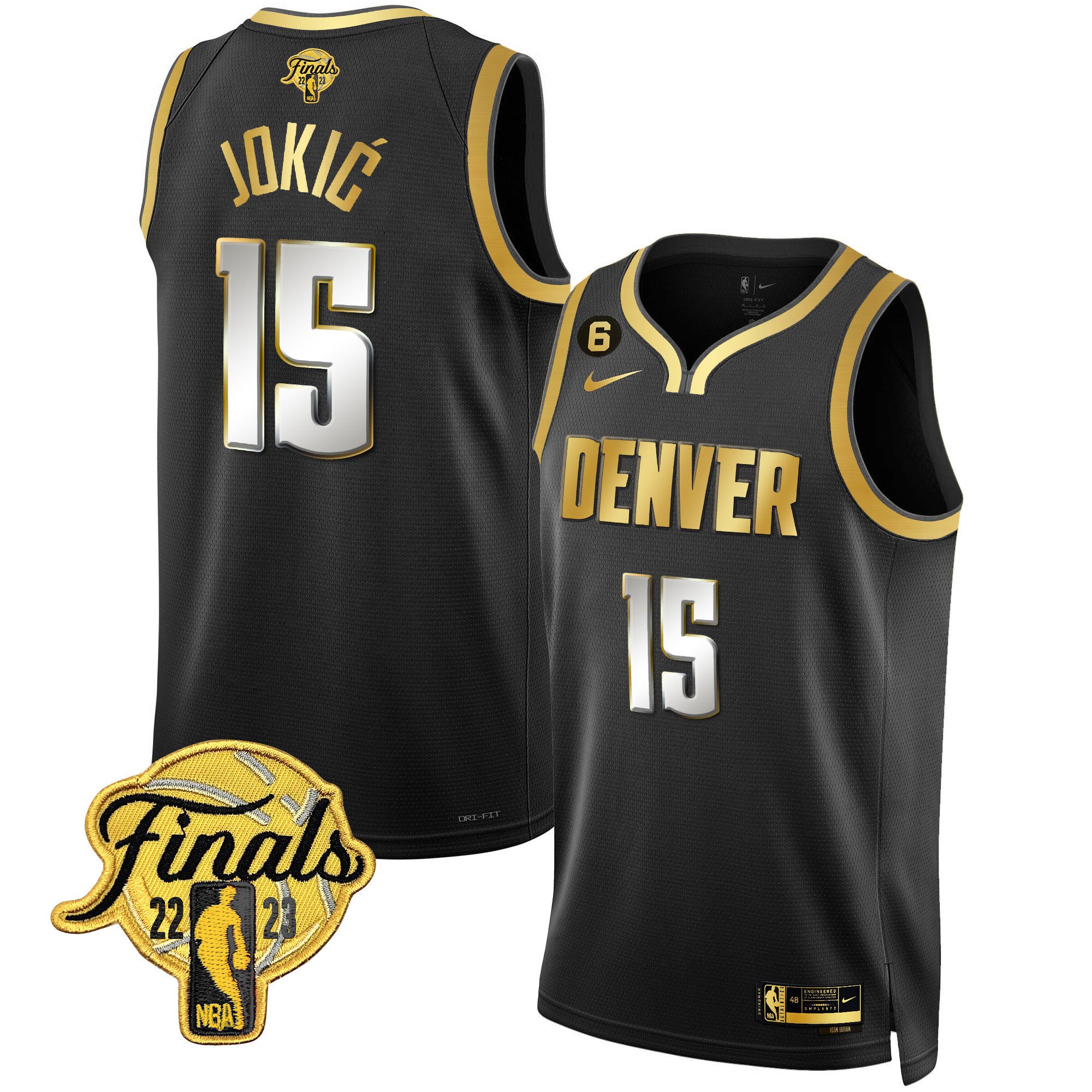 Youth’S Denver Nuggets 2023 Finals Patch Collection Jersey – All Stitched