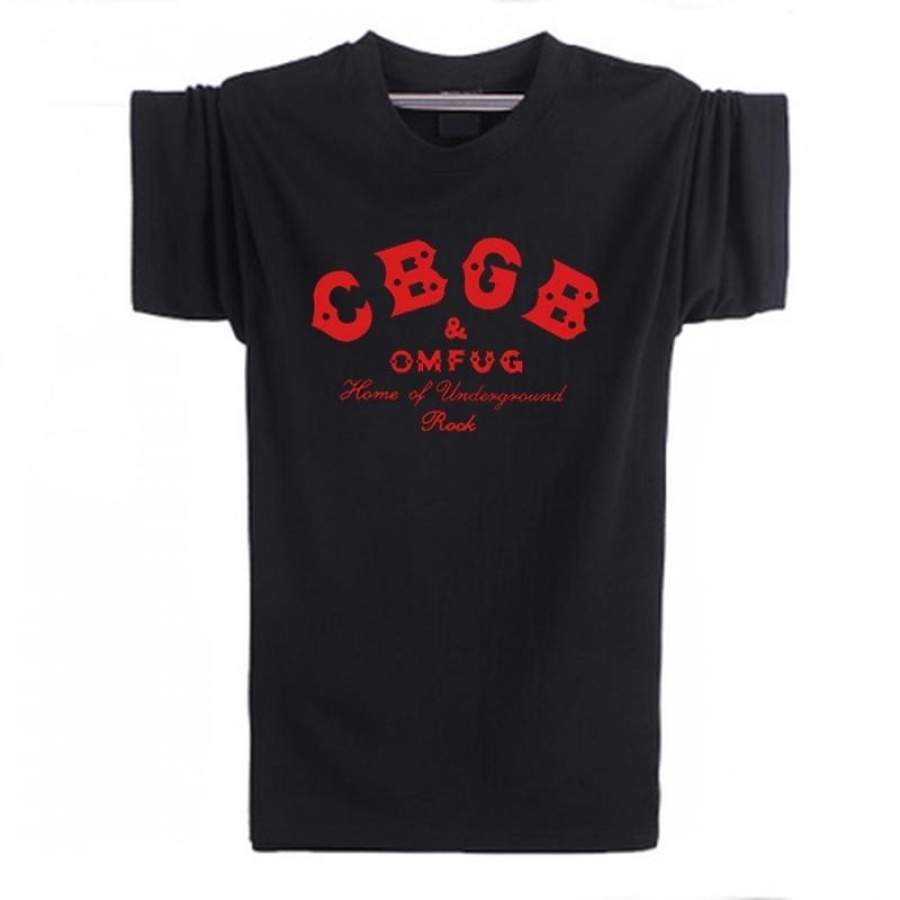 New Summer T-Shirt Retro CBGB OMFUG Home of Underground Ramones Vintage casual Top Tees Short Sleeve Camisetas