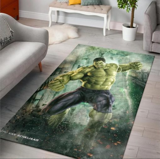 The Incredible Hulk Boys Room Rug All Over Print Logo Custom Area Rug Carpet Full Sizes Home Living Rug Carpet Decor