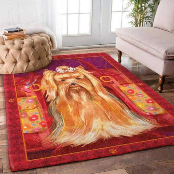 Yorkshire Terriers Home Decor Rectangle Area Rug 13