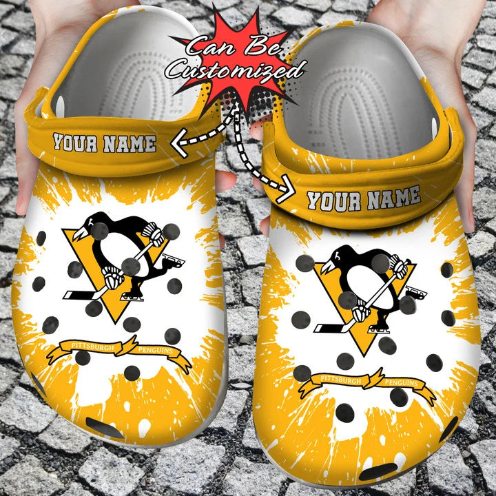 Hockey Crocs – Personalized Pittsburgh Penguins Team Clog Shoes