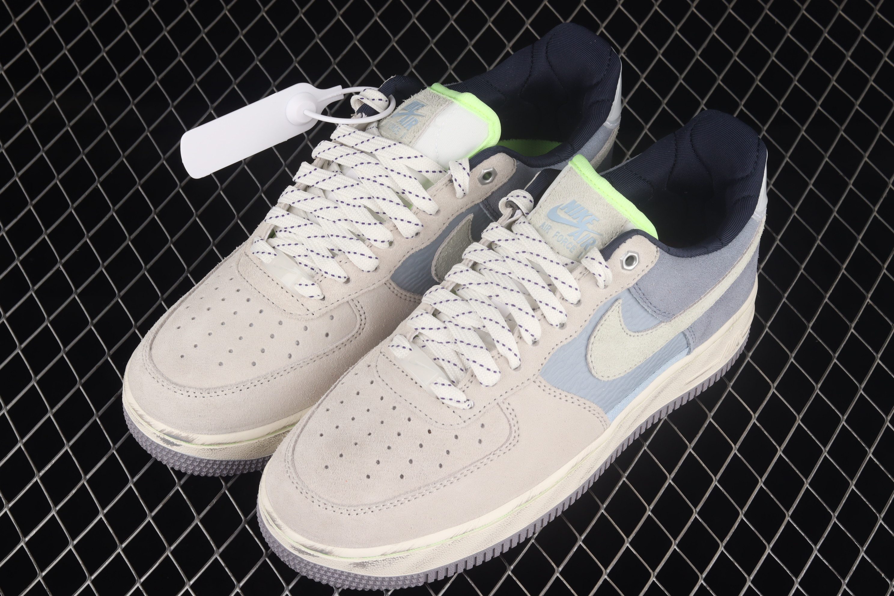 Nike Air Force 1 ’07 LX ‘Deep Freeze’ Greystone Light Blue Women Sneakers SNK112647623