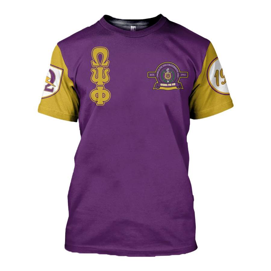 3D ALL OVER OMEGA PSI PHI CLOTHES 07072020