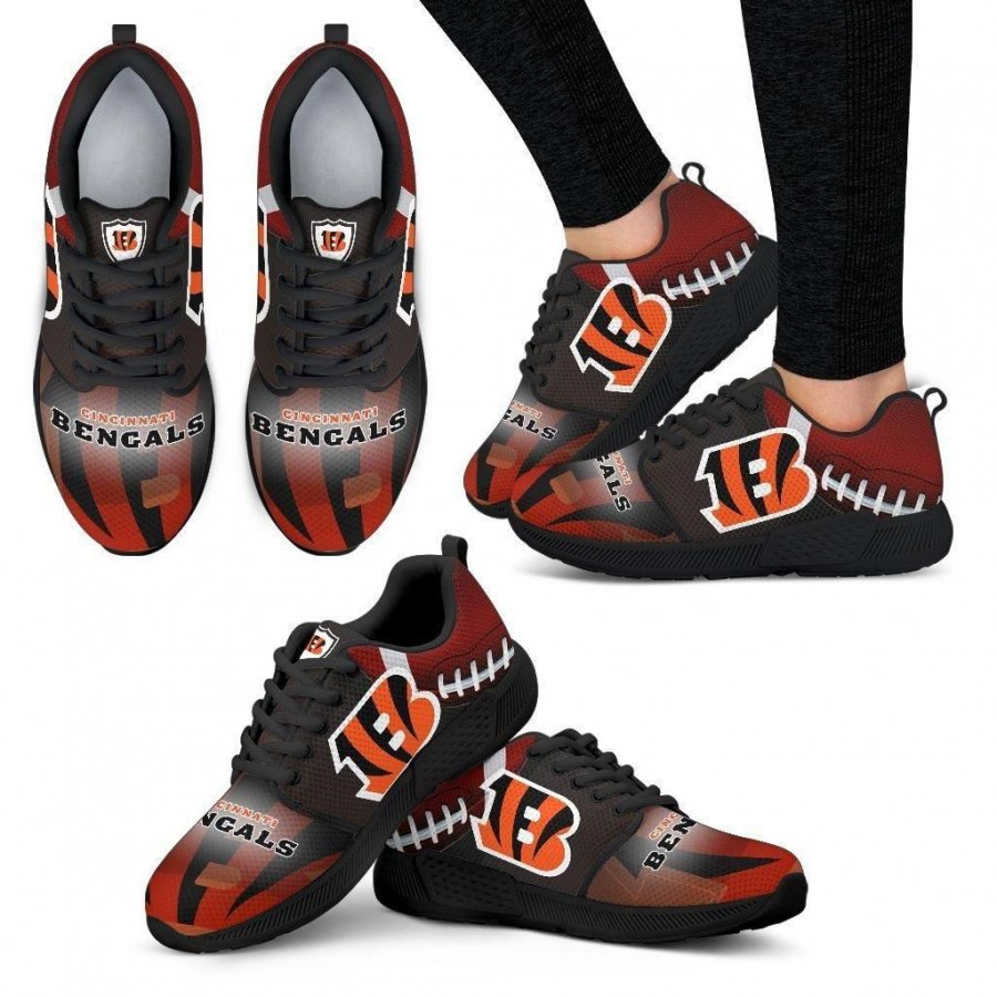 Awesome Cincinnati Bengals Running Sneakers For Football Fan #195