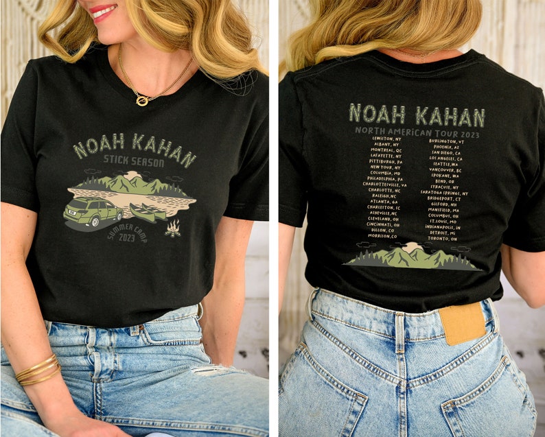 Noah Kahan Stick Season Summer Comp Tour 2023 Both Side Shirt, Noah Kahan Merch, Stick Season Shirt