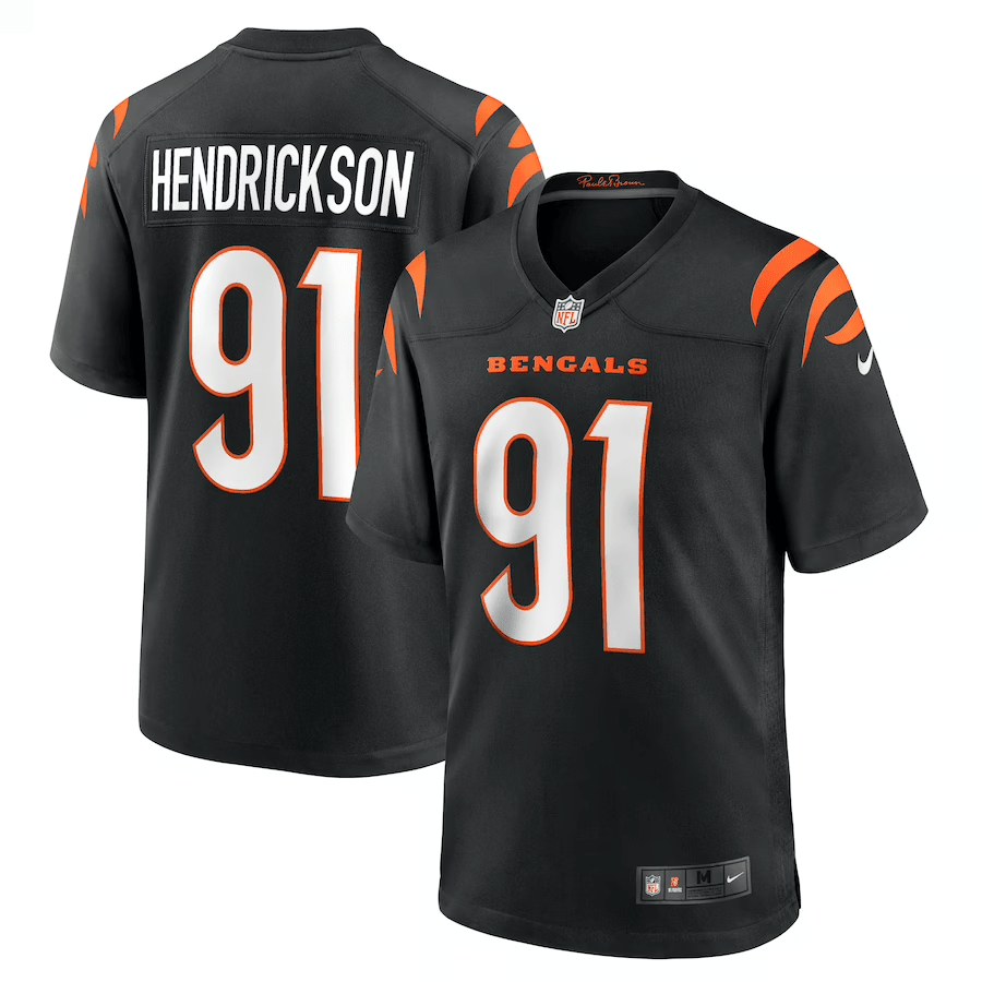 Trey Hendrickson Cincinnati Bengals Black Game Jersey – All Stiched