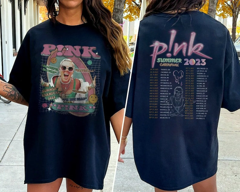 P!Nk Pink Summer Carnival 2023 Tour T-Shirt, Summer Carnival Music Legend T-Shirt, Pink Tour Shirt, Pink Merch