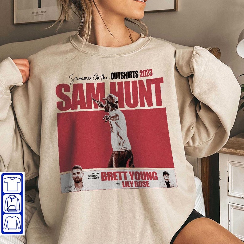 Sam Hunt Sweatshirt, Sam Hunt Music Tour Sweatshirt, Sam Hunt Tour 2023 Sweatshirt, Outskirts Tour 2023 Fan Sweatshirt