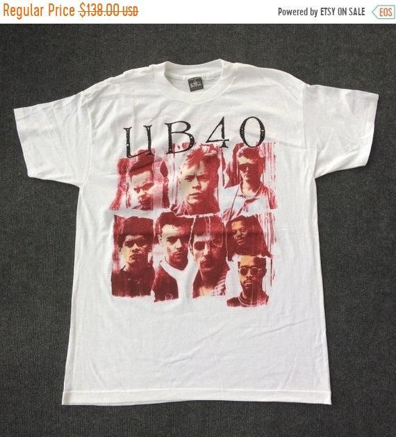 Vintage Ub40 1988 World Tour Concert 80S Robin Campbell Ali Michael Virtue Brian Travers Shirt