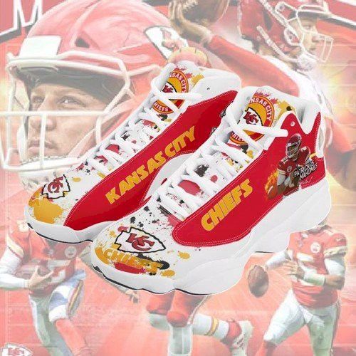 Kansas City Chiefs World Series Champions Custom Air Jordan 13 Sneaker Custom