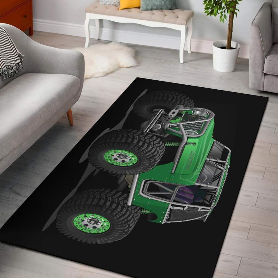 Rocktoy Jeep Green Area Rug Carpets