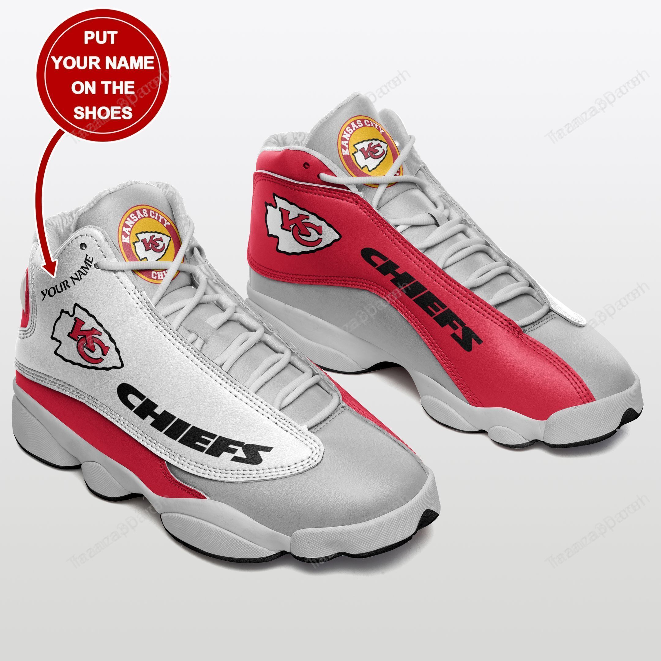 Kansas City Chiefs Personalized Air Jd13 Sneakers 023