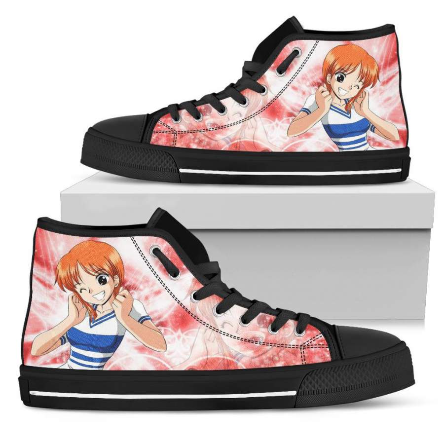 One Piece High Top Sneakers Nami Sparkle Wings H03081