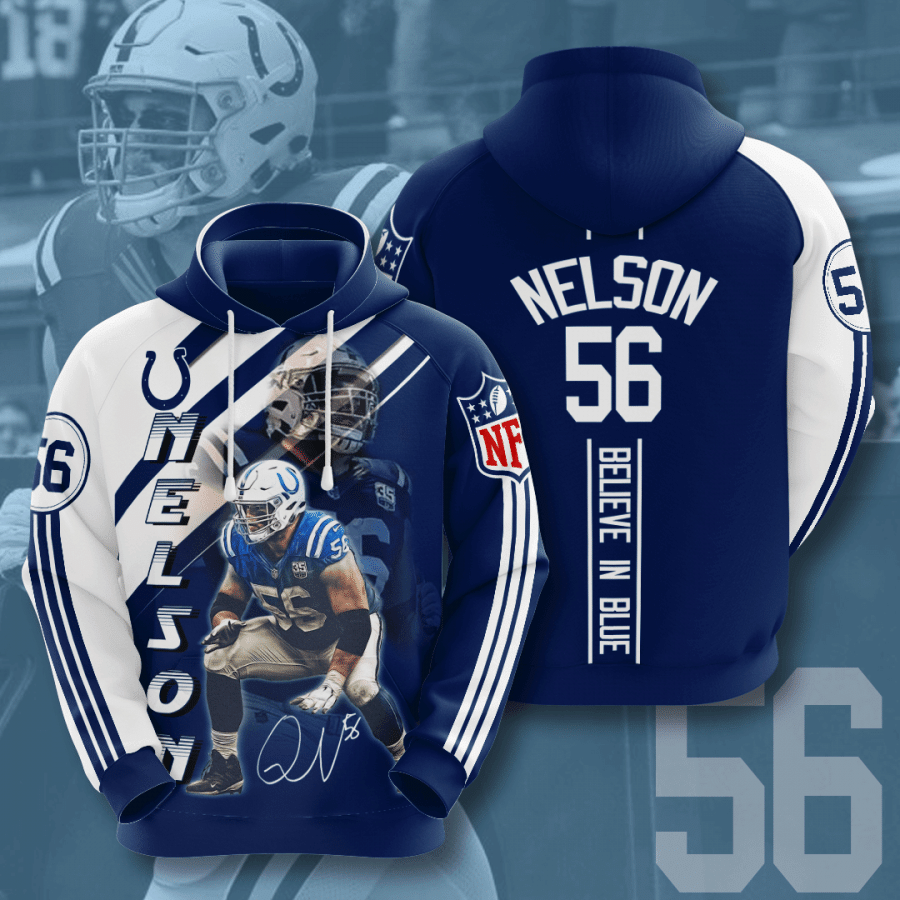 Indianapolis Colts Quenton Nelson 89 Unisex 3D Hoodie Gift For Fans