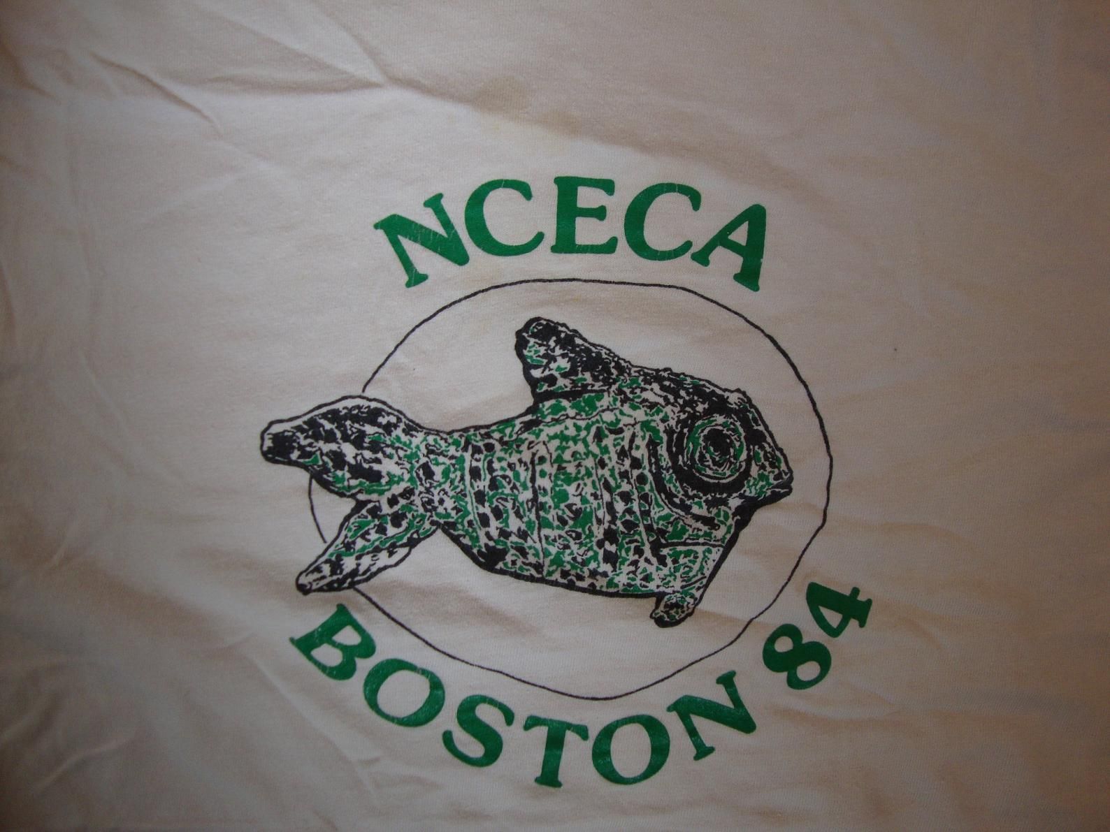 Vintage Nceca Boston 1984 Plasti-bat Fish T Shirt L