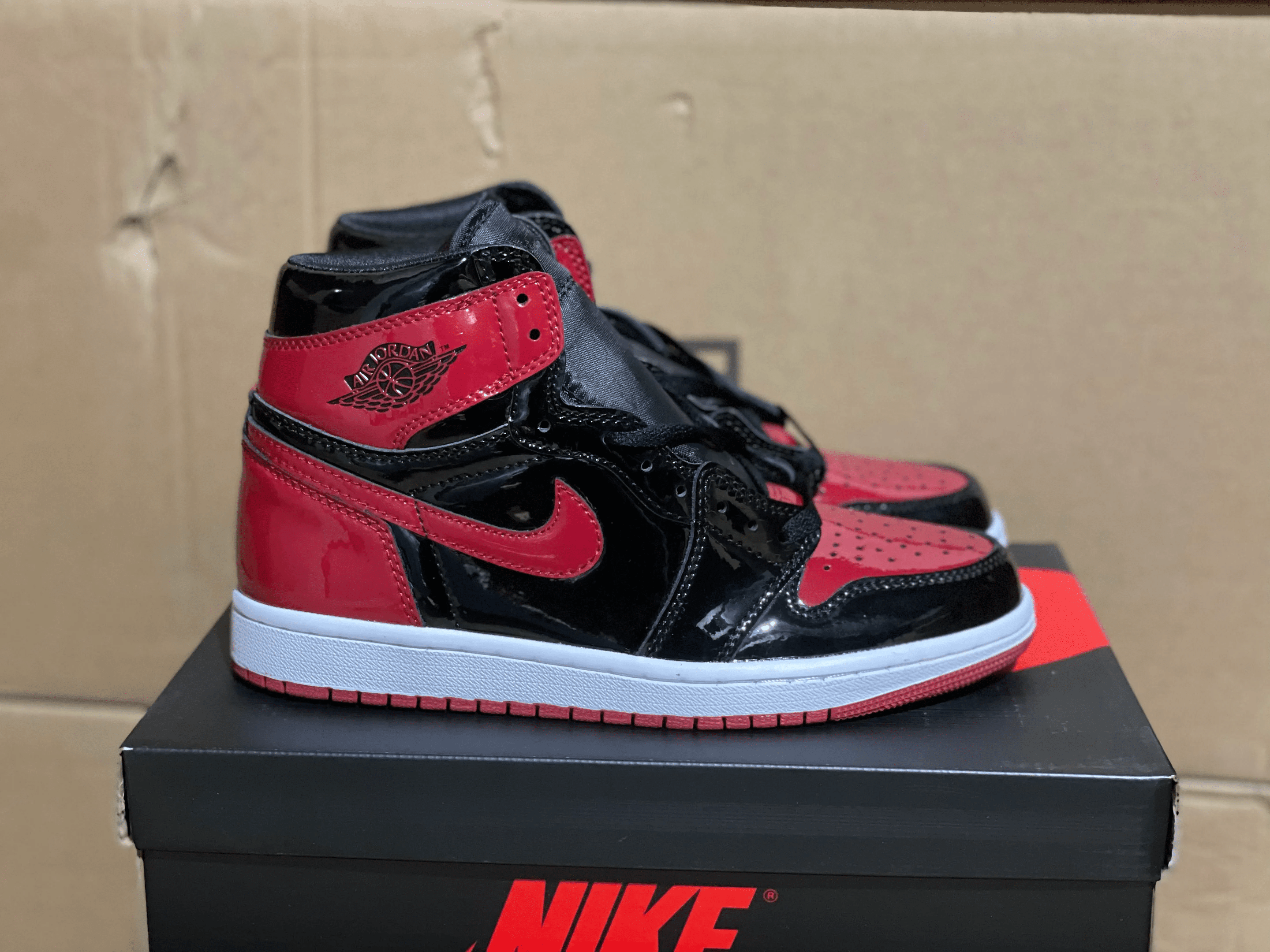 Nike JD 1 Retro High OG ‘Patent Bred’ Shoes Sneakers SNK677918994