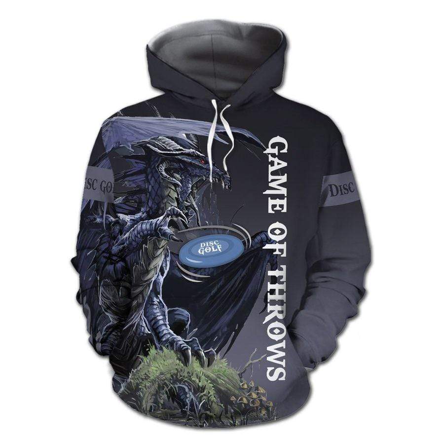 Funny Dragon and Disc Golf Hoodie 3D