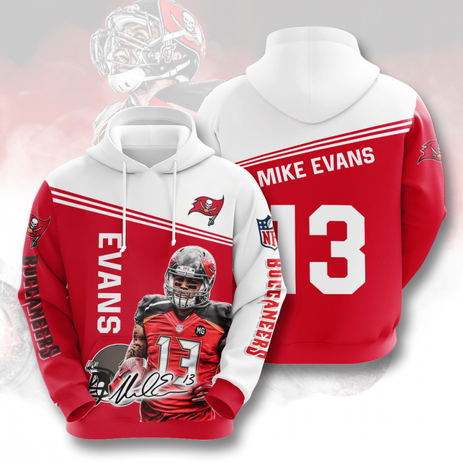 Tampa Bay Buccaneers Mike Evans 66 Unisex 3D Hoodie Gift For Fans