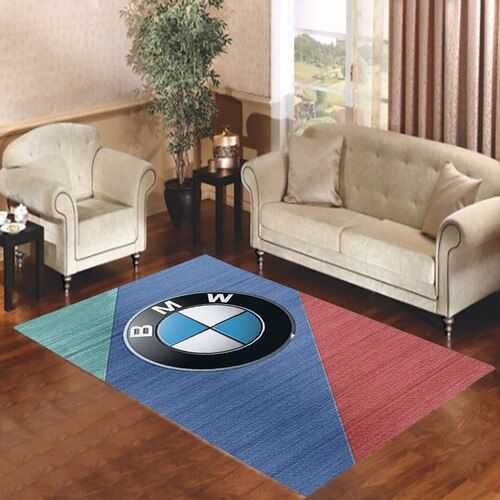 Bmw Logo Living Room Carpet Rugs