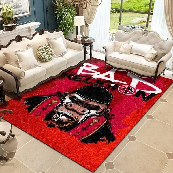 Bad Religion – Monkey Rug / Area Rug – Music Floor Rug Home Decor – Homebeautyus